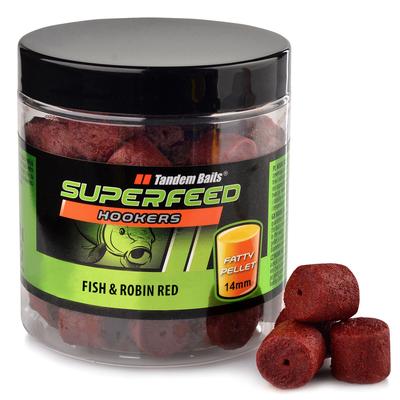 Superfeed Karpfenhaken fetter Pellet 14mm/150g Fisch&Robin Rot