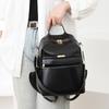 Women's Large Capacity Backpack Soft Leather Student Schoolbag Travel Backpack Multifunctional Shoulder Bag
