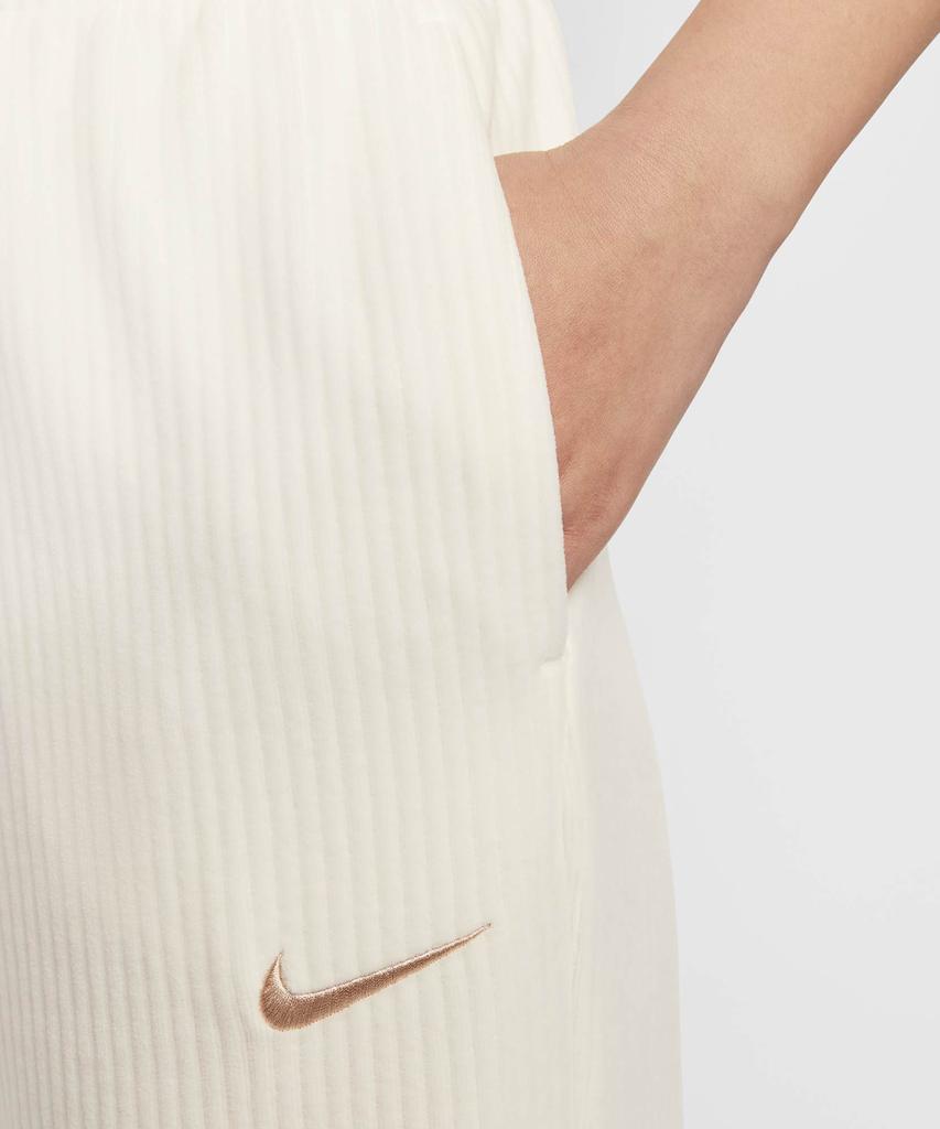 NIKE Sportswear Velour High-Waisted Wide-Leg Pants W - Sale: Fossil Stone / Hv5036-133