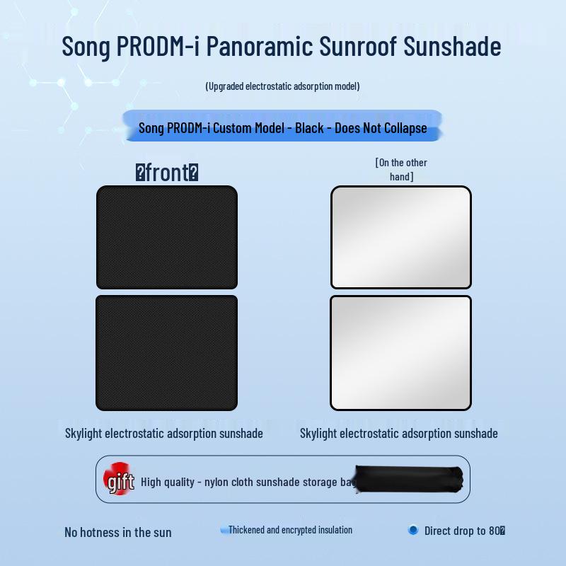 BYD Seal Tang Han Suede Heat Insulation Sunroof Shade