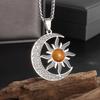 Stainless Steel Witchcraft Pentagram Necklace for Men Jewish Hebrew Four Letter Solomon Pendant Rune Amulet Jewelry