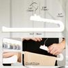 10PCS White Clothes Hanger Slim Design Velvet Hangers Trouser Hanger  Closet Organization