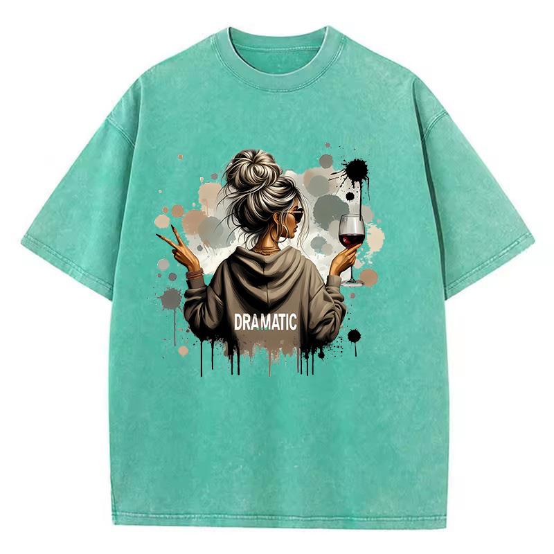 Oversize Cotton T Shirt Unisex Vintage Cheers Washed T-Shirt Graphic Tee Casual Streetwear Harajuku Top