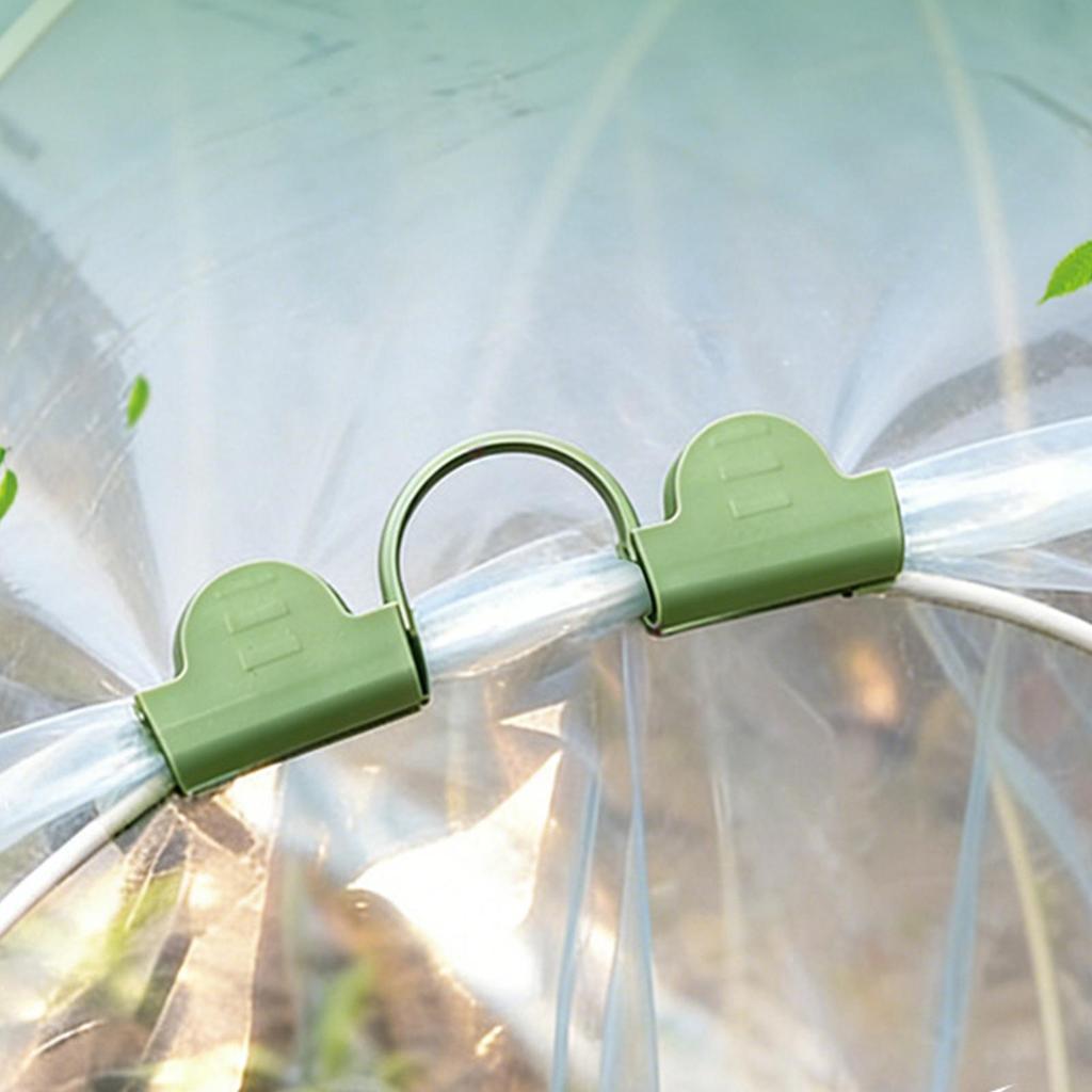 200Pcs Greenhouse Film Clamps Garden Plant Cover Fixing Clips Greenhouse Film Pressing Buckles for Home Garden & Greenhouse