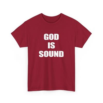 T-shirt god is sound