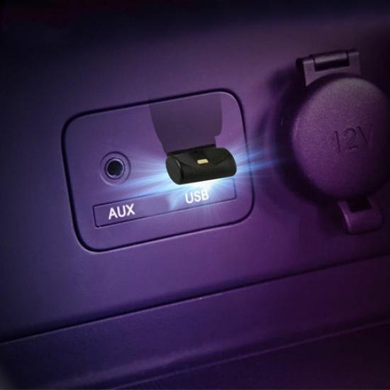 1Pc USB LED Car Neon Atmosphere Light Ambient Lamp Bulb Car Interior Accessories