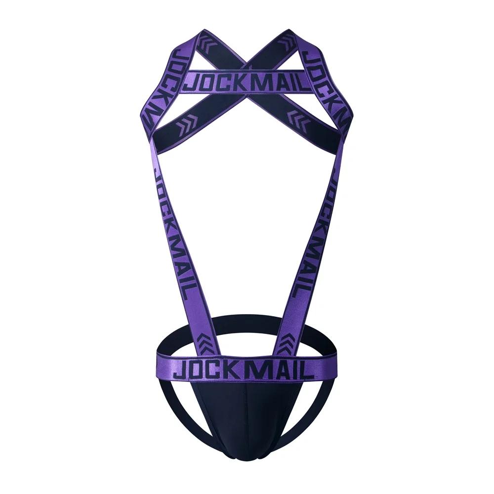 Men's Sexy Nylon Jockstrap Underwear Bodysuit  Suspender Jumpsuits Man Harness Gay Underwear Mens Lingerie Sissy Panties