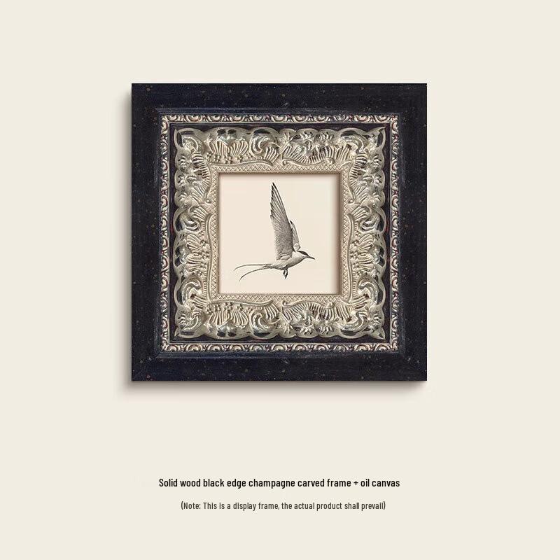 French Vintage Horse & Bird Sketch Wall Art