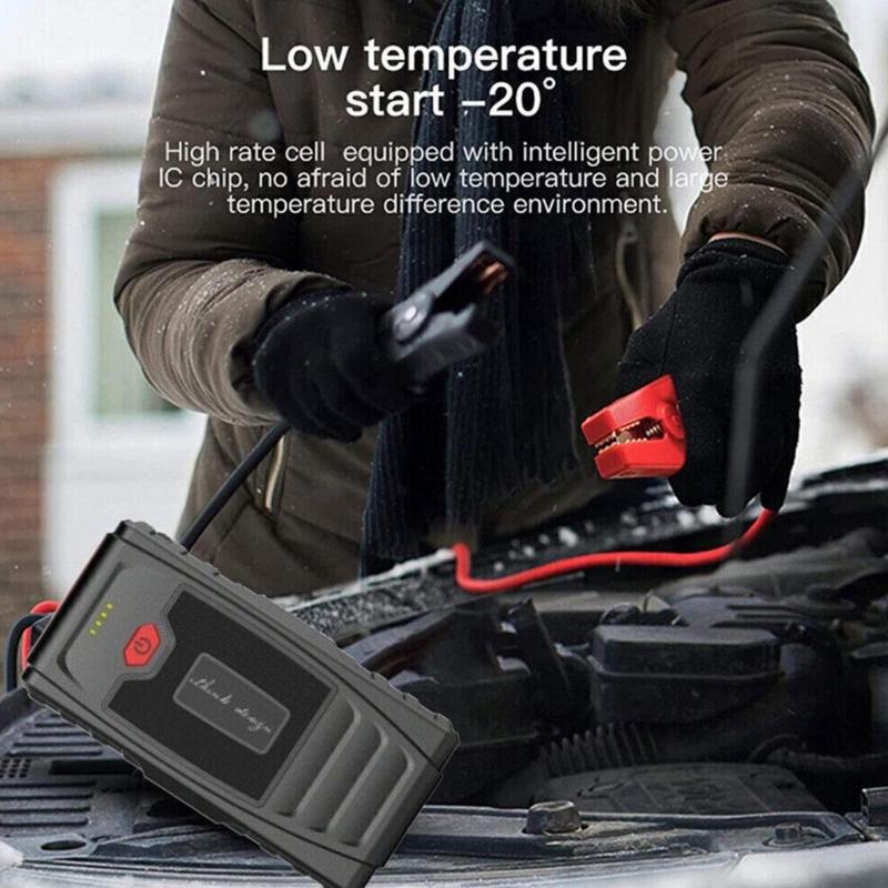 Car Jump Starter Pack Portable Auto Battery Booster Fast Chargers12V Emergency with LED Light Starting Device