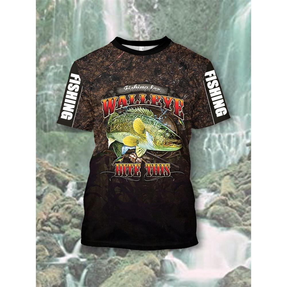 

T-shirt Men s Fishing T-shirt 5XL