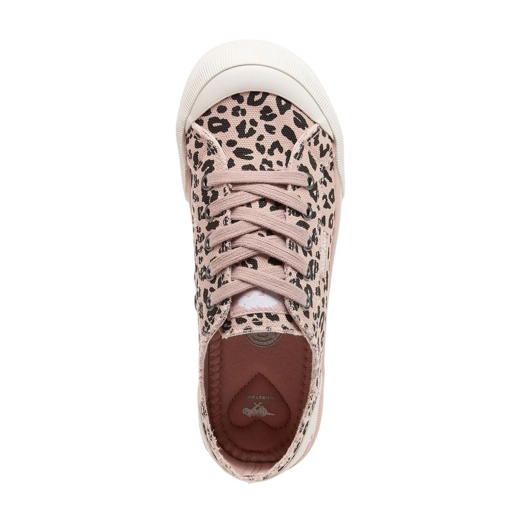 ROCKET DOG Womens/Ladies Jazzin Leopard Print Canvas Flat Trainers