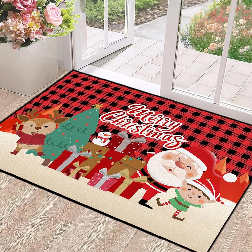 Christmas Rug Red Snowflake Area Rugs Washable for Kids Girls Women Floral Snowflake Carpet for Living Room Bedroom Nursery