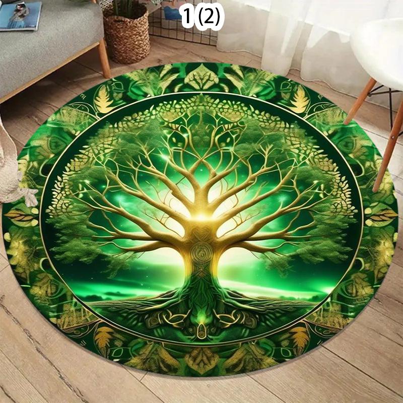 Luxurious Marble Colour Nature Black Gold Round Carpet Rug for Bedroom Living Room Decoration,pet Decor Floor Mat Bedroom