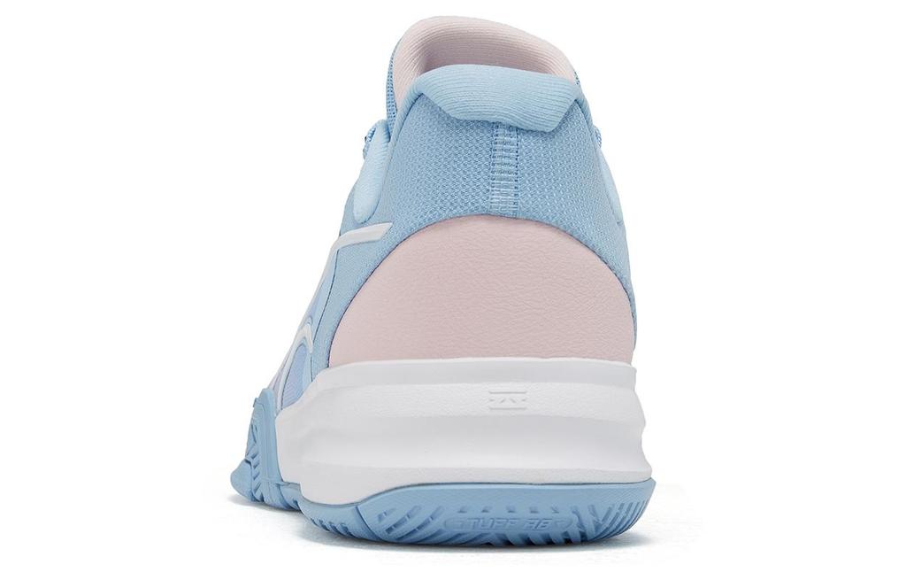 Li Ning Flash 3 Comfortable Cushioning Slip Resistant Abrasion Resistant Low Top Basketball Shoes Men's Blue Pink ABPT083-1