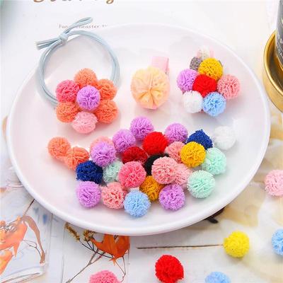 30 adet Polyester Esneklik Dantel Net Iplik Çiçek Trim Topları DIY Giyim Çanta Ayakkabı Zanaat Malzemeleri El Yapımı Ponponlar Ev Dekorasyon