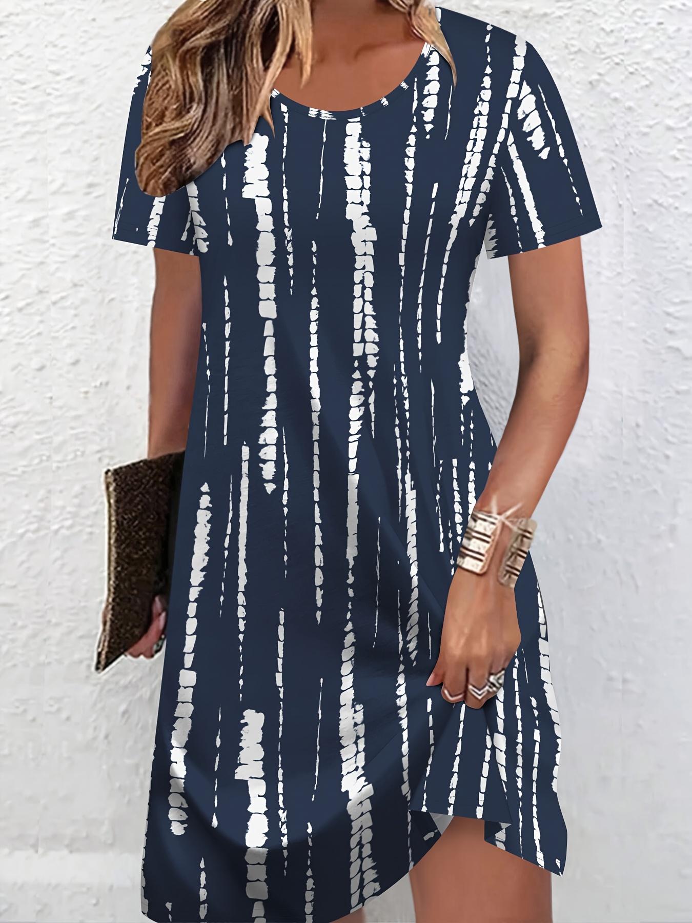 

2D Printing Fashionable Elegant Casual Vacation Abstract Painting Irregular Stripes Graphic Full Body Print Breathable Round Neck Short Sleeve T-Shirt XS дубильная кора