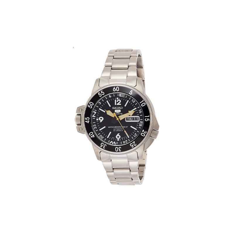 SEIKO seiko5 water ghost automatic fashion luminous waterproof Automatic Steel Strap men s watch black dial SKZ211K1 чёрный