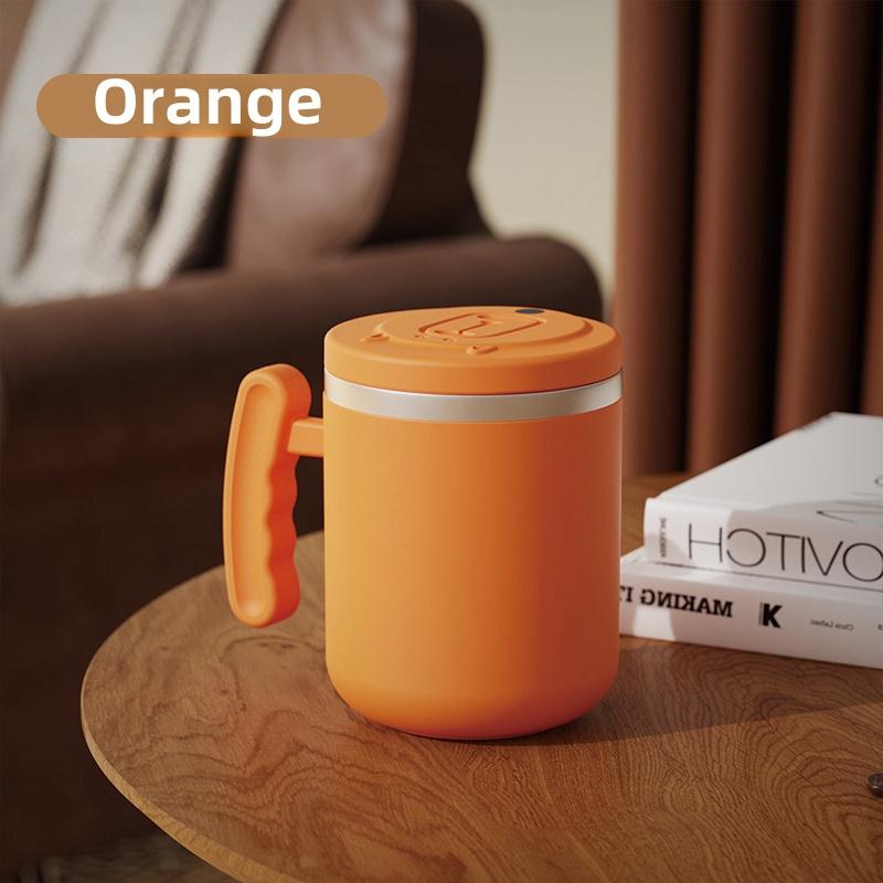

400 мл электрическая автоматическая чашка для смешивания с USB-зарядкой 304 нержавеющая сталь бытовой блендер для приготовления молочных коктейлей кофе кружка для самостоятельного смешивания 400ML оранжевый