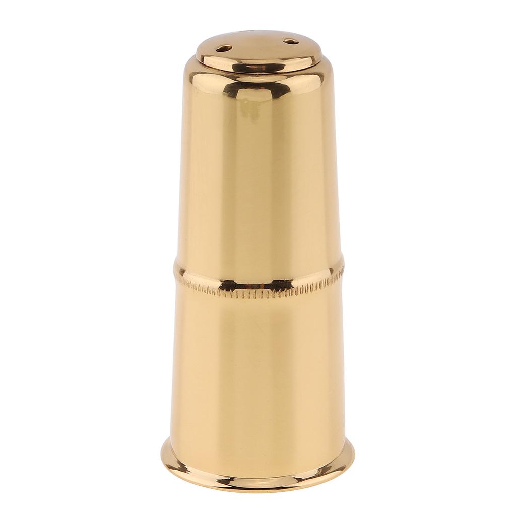 Alto Saxophone Metal Golden Mouthpiece with Cap and Ligature Plated Protective Cap