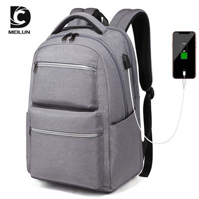 Nova mochila masculina multifuncional casual para computador mochila simples para estudantes universitários mochila à prova d'água USB