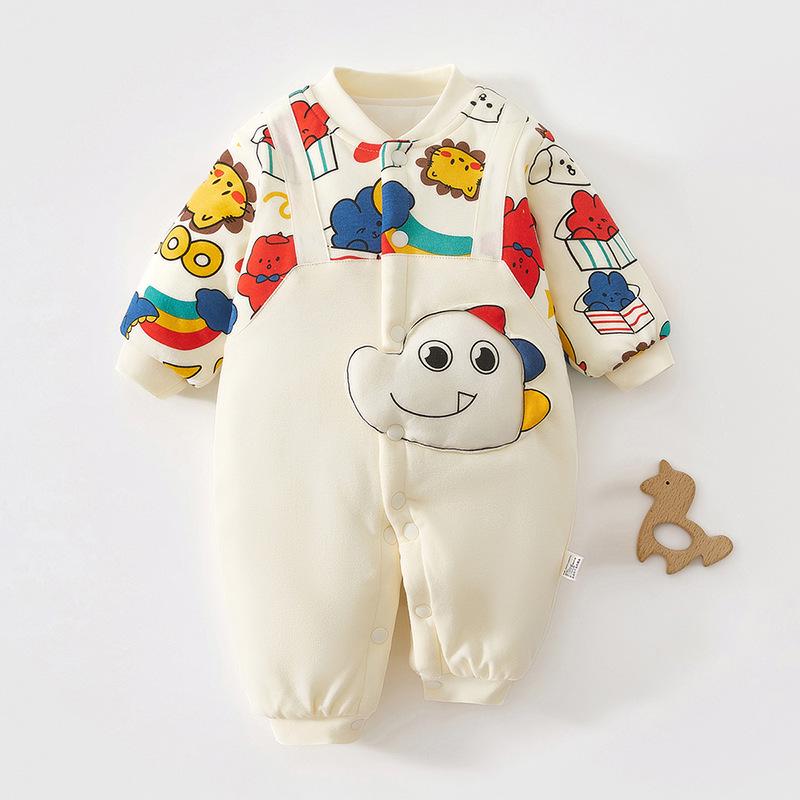 Super Cute Baby Cotton-Padded Quilted Romper Jacket for Autumn/Winter