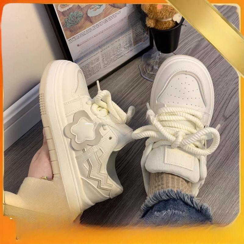 

Женская обувь Лето и осень Новые универсальные оригинальные белые туфли Повседневная обувь для сноуборда 40