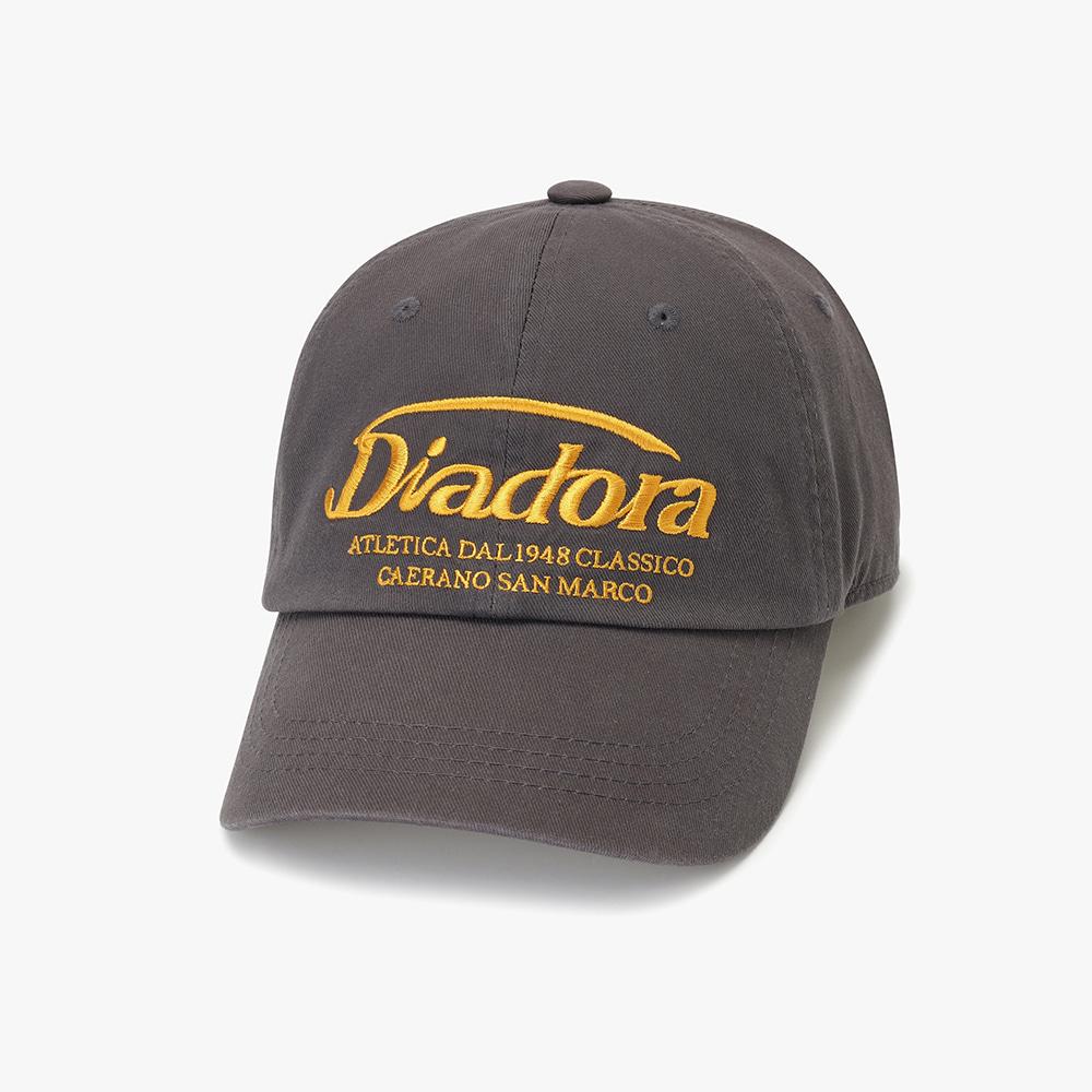 diadora Basic Cotton Twill Ball Cap Charcoal Grey