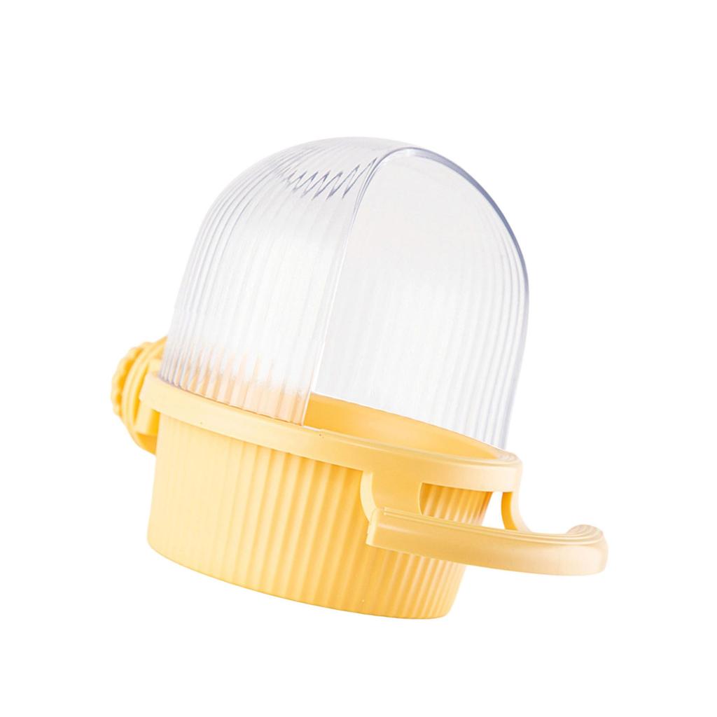 Convenient Bird Cage Hanging Plastic Feeder Box Parrots Food Dispenser Box for Pet Owners Providing Large Food Storage