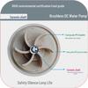 Low-Noise 12V/24V Waterproof Brushless DC Hot Water Circulation Pump, 24-Hour Operation, Submersible