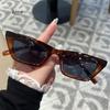 Lady Vintage Small Square Sunglasses Women  Clear Yellow Lens Punk Sun Glasses Female Eyeglasses UV400 Goggles