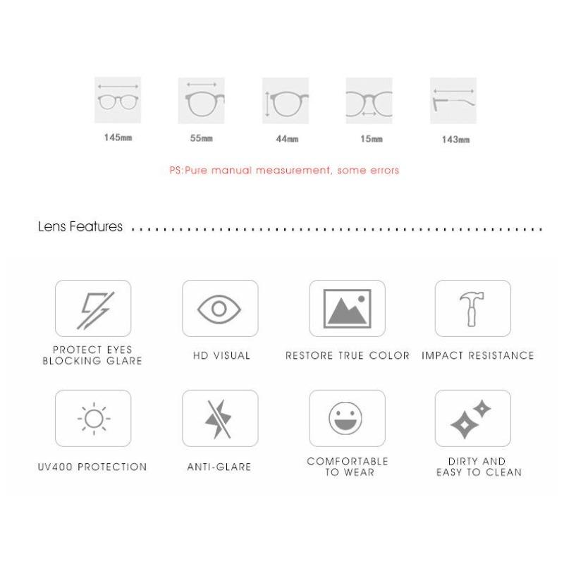 Occhiali da Sole Polarizzati Bicolore per Uomo Donna, Occhiali da Guida con Montatura Quadrata e Protezione UV400