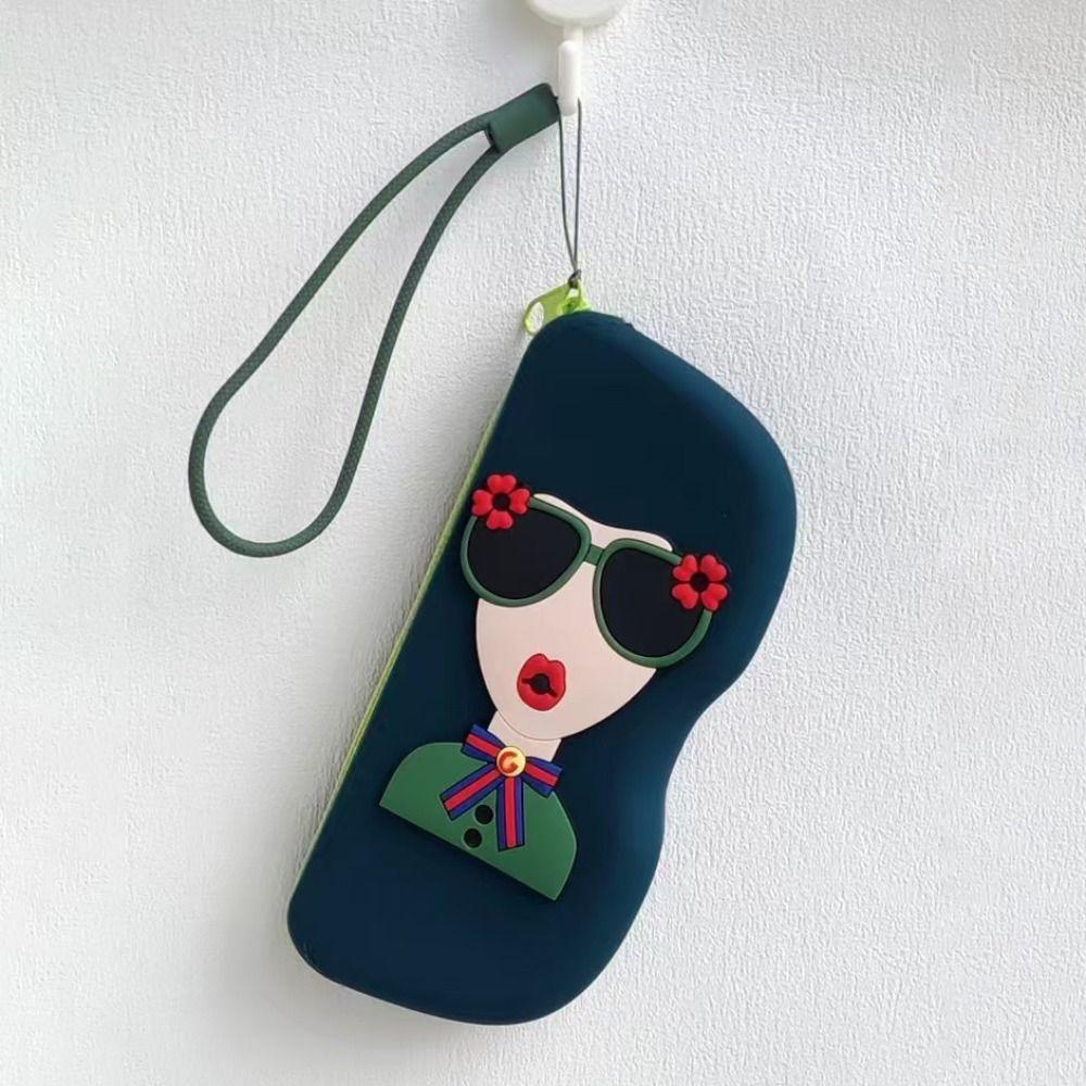 Waterproof Silicone Glasses Bag Multifunctional Small Items Bag Sunglasses Storage Clip Travel