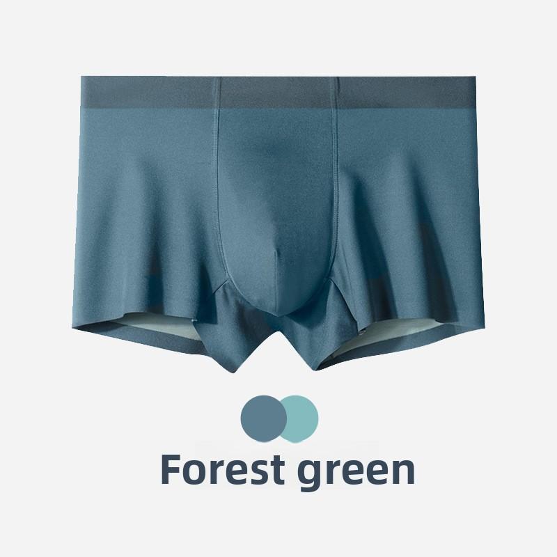 Men's Spring and Summer High Grade Light Luxury Without Mark Mulberry Silk Antibacterial Waist Four Corners Underwear