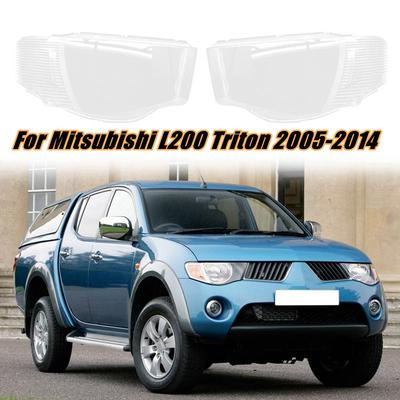 New Car Front Headlight Lens Cover Headlamp Lense Cover Lampshade Cap For Mitsubishi Triton L200 2005-2014 Headlamp Cover Shell