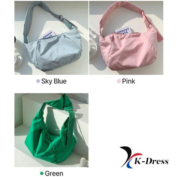 Unisex Nylon Hobo Bag Crossbody Messenger Men Women Shoulder Bag