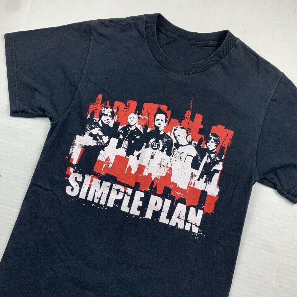 

Vintage Simple Plan 2005 US Tour Shirt Classic Black Unisex S-234XL Unisex T-Shirt M