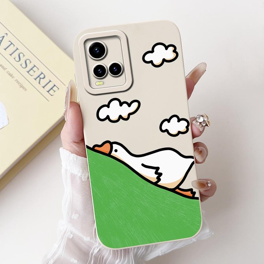 For Vivo Y33s Case V2109 Shockproof Cover Cute Dinosaur Panda Fundas Cases For Vivo Y21 2021 Y21A Y21S Y21T Y33T VivoY33s Bumper