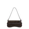 Women One-shoulder Underarm Bag Frosted Commuting Rivet Minimalist Vintage Casual Fashionable Cool Personality Daily
