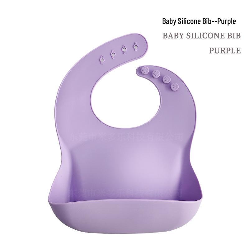 Bavaglino Impermeabile in Silicone per Bambini - Resistente alle Macchie, Tasca Raccogli Cibo Inclusa, Personalizzabile con LOGO.
