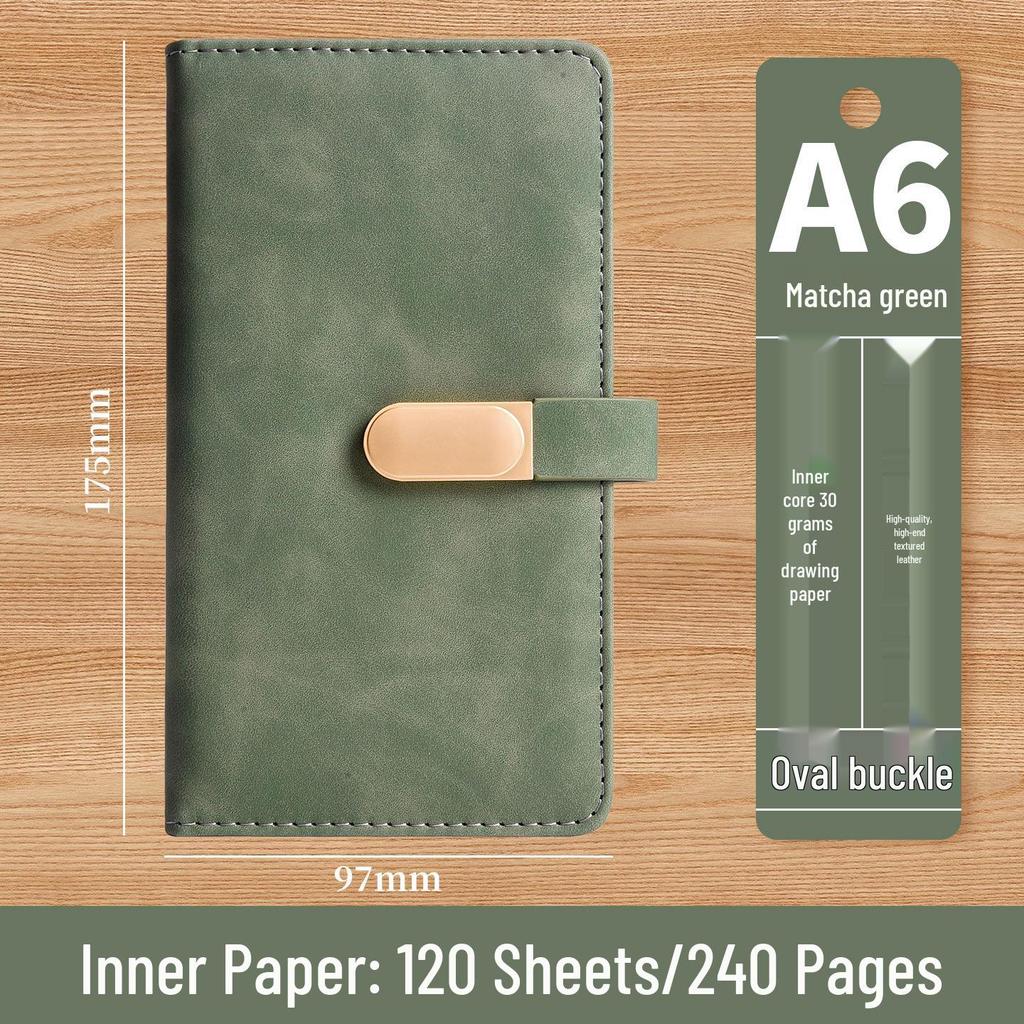 A6 Anpassat Spänne Högvärdig Anteckningsbok: Bärbar fickanteckningsbok för kontor, studier och redovisning