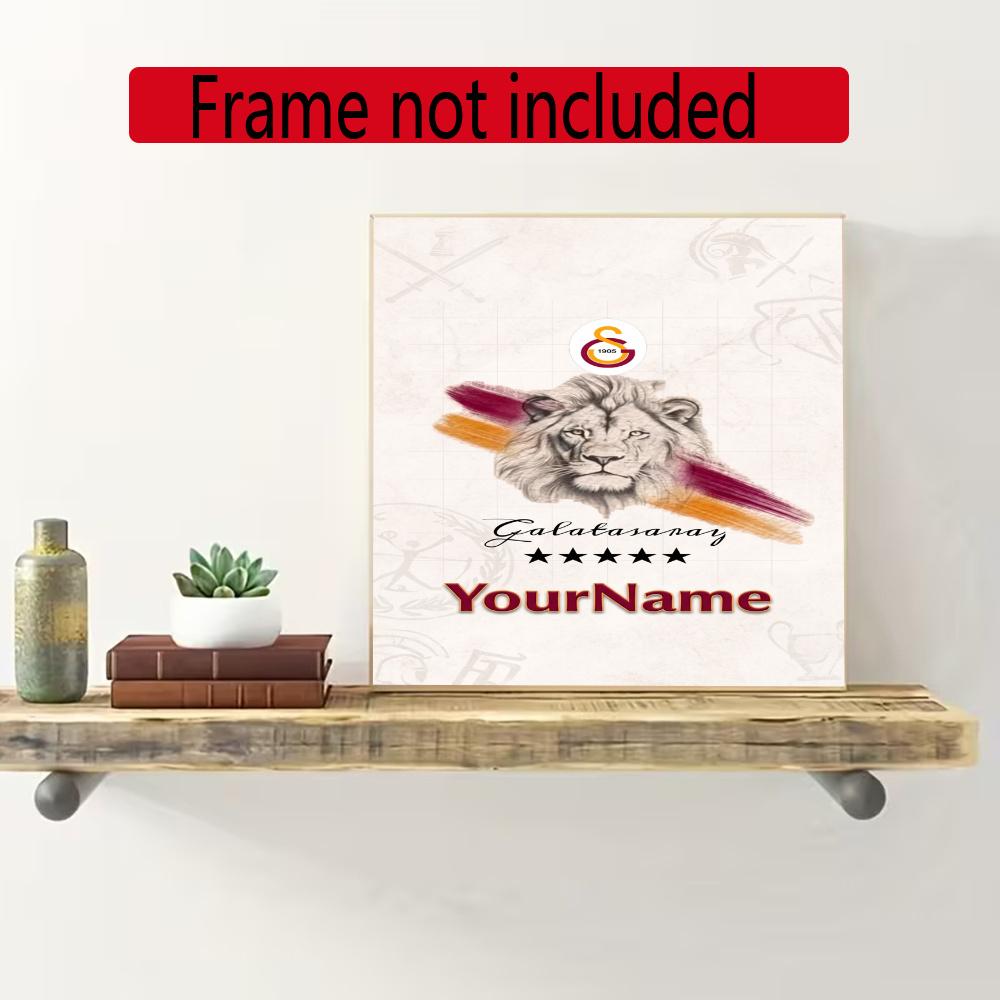 Galatasaray Customize Your Name Diamond Painting Round Diamond Diy Frameless Holiday Artwork Suitable For Home Office Wall Decoration