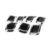 7Pcs Front Grille Cover 68303626AA Front Bumper Hood Grille Vent Insert Cover for Cherokee 2014 to 2018