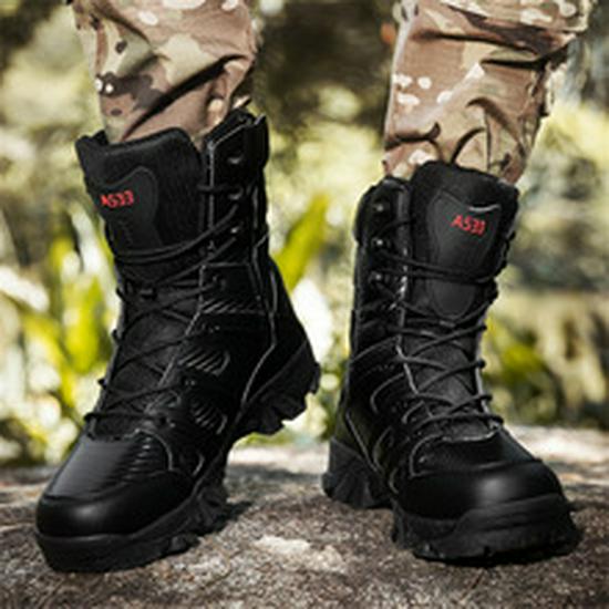 Cross-Border Outdoor Mountaineering Combat Boots - Special Forces Military Training Shoes Plus Size