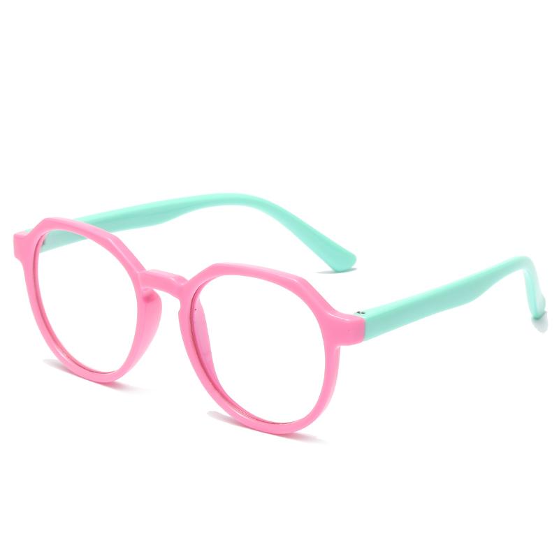 Cute Round Anti Blue Light Glasses for Kids Fashion Luxury Eyewear Blue Light Blocking Computer Eyeglasses Boy Girl