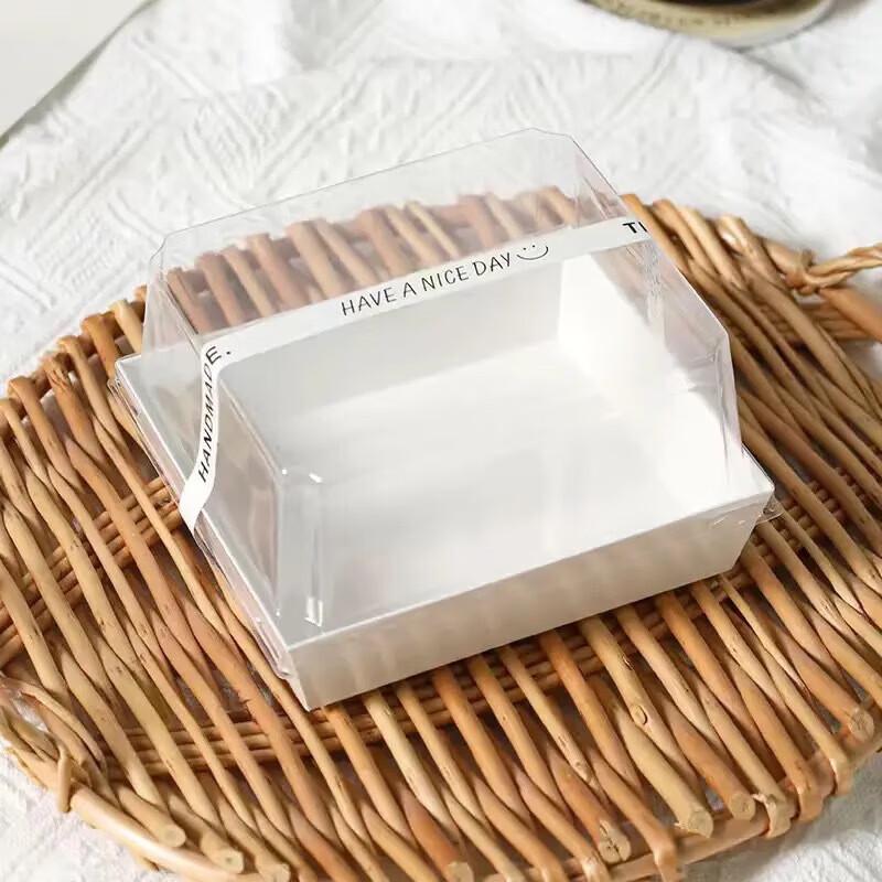 Disposable 4-inch Cake & Sandwich Boxes (100-Pack)
