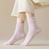 Female Spring and Autumn New Products Vertical College Wind Tube Stack Socks