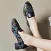 Fashion GKTINOO 2025 Spring New Ethnic Style Pointed toe High Heels Shoes Versatile Retro Genuine Leather Pumps Women's Shoes