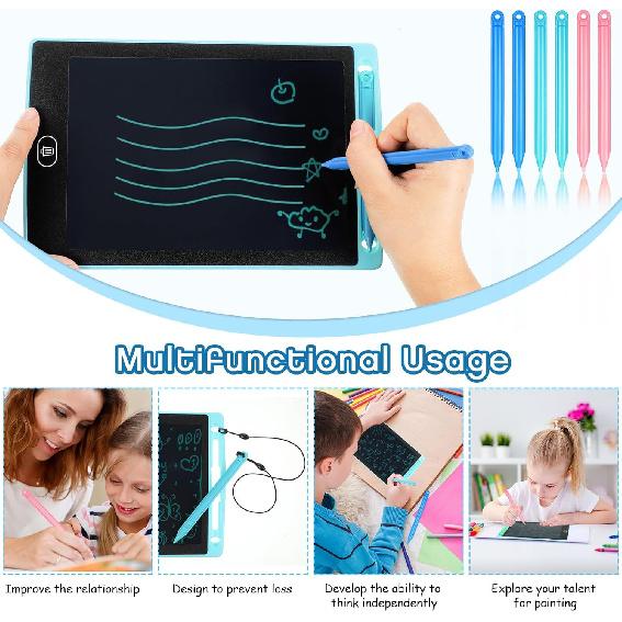 6 Pcs LCD Writing Tablet Pen Replacement for Kids Drawing Tablet Doodle Board Kids Stylus Pen for Drawing Pad,3 Colors