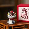 Jingxi Zao Ceramic Snake Fortune Ornament