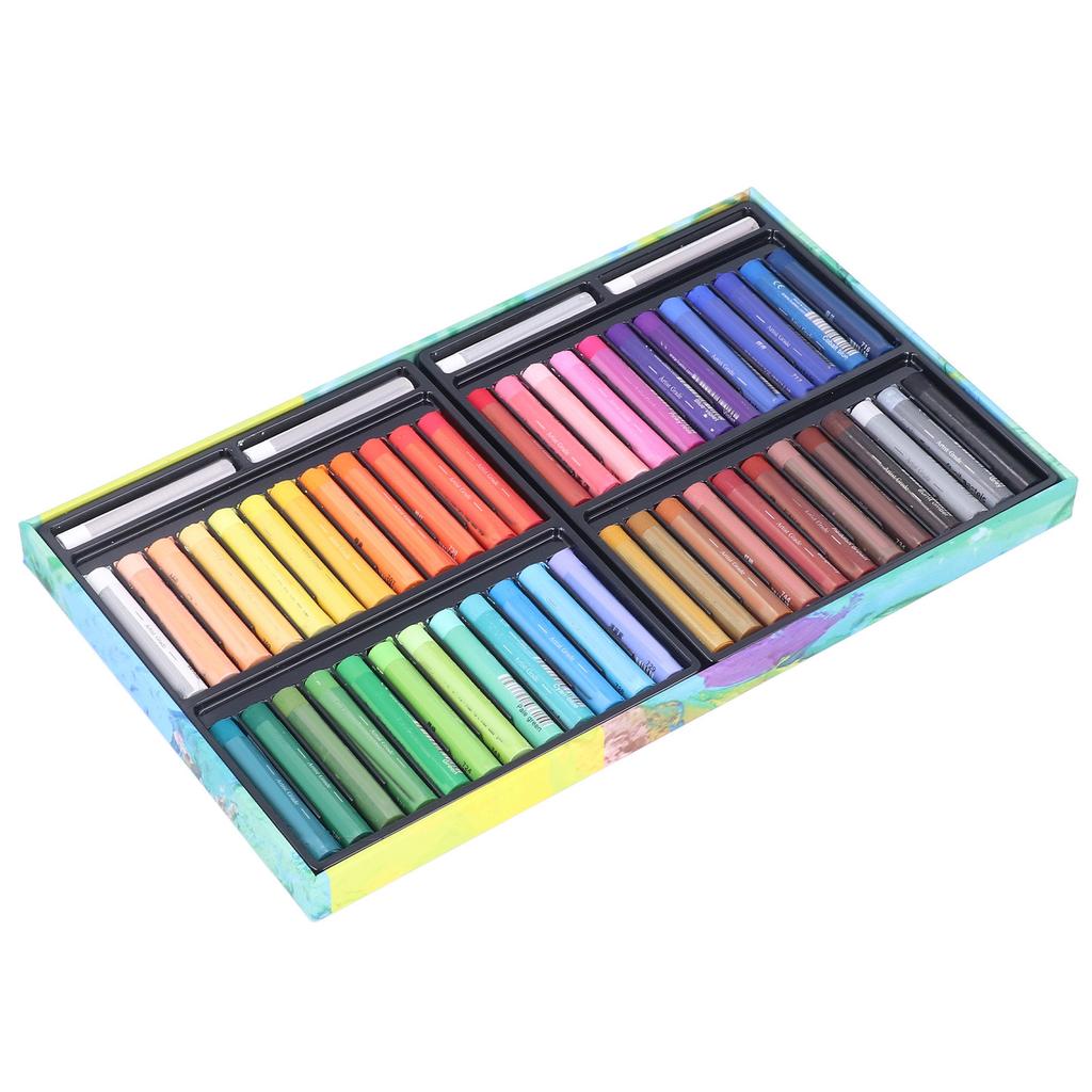 52Pcs Oil Pastel Set Rich Bright Colors Unique Texture Write Smoothly Strong Adhesion Pastels Art